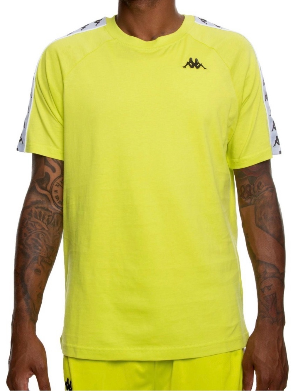 Kappa 222 Banda Coen short sleeve shirt neon green men’s